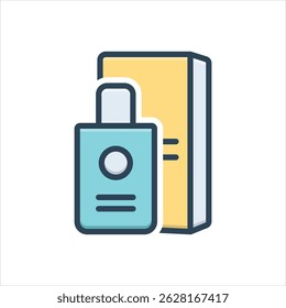 Vector colorful illustration icon for perfume