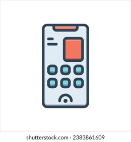 Vector colorful illustration icon for phone
