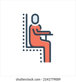 Vector colorful illustration icon for  position