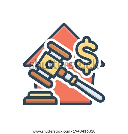Vector colorful illustration icon for possession