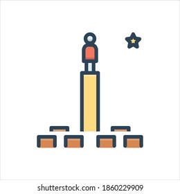 Vector colorful illustration icon for possibility