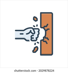 Vector colorful illustration icon for possibly