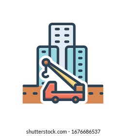 Vector colorful illustration icon for prefab