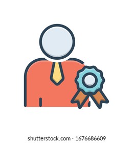 Icono de ilustración de color vectorial para precalificación