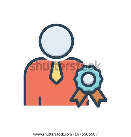 Vector colorful illustration icon for prequalified