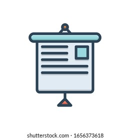 Vector colorful illustration icon for presentation