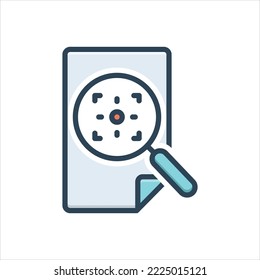 Vector colorful illustration icon for preview