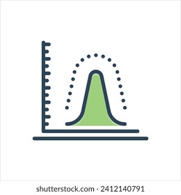 Vector colorful illustration icon for probability