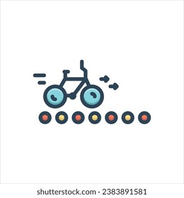 Vector colorful illustration icon for progress