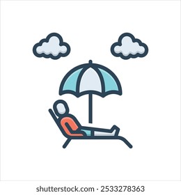 Vector colorful illustration icon for protect