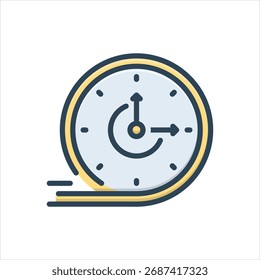 Vektor bunte Illustration Symbol für schnellen Service