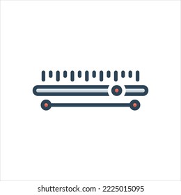 Icono de ilustración de color vectorial para el intervalo