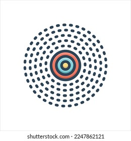 Vector colorful illustration icon for ranges