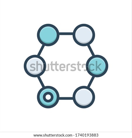 Vector colorful illustration icon for rare