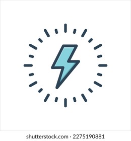 Vector colorful illustration icon for ray