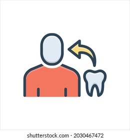 Vector colorful illustration icon for relates