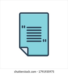 Icono de ilustración de color vectorial para notable