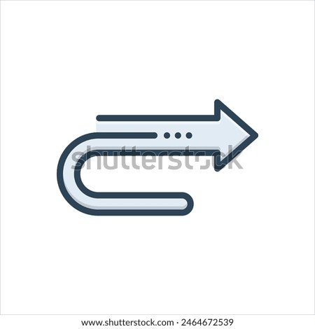 Vector colorful illustration icon for reply