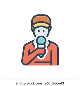 Vector colorful illustration icon for reporting