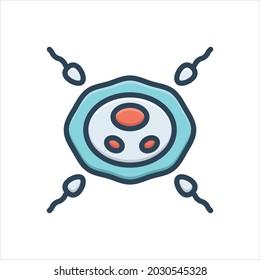 Vector colorful illustration icon for reproduce