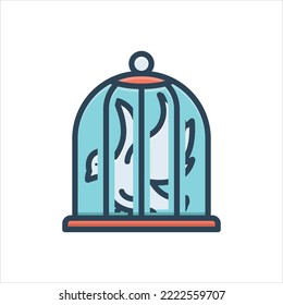 Vector colorful illustration icon for restriction