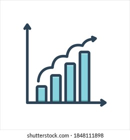 Vector colorful illustration icon for result