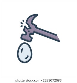 Vector colorful illustration icon for robust