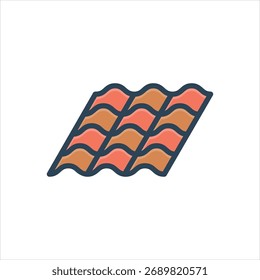 Ícone de ilustração colorido vetorial para material de cobertura