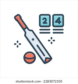 Vector colorful illustration icon for runs