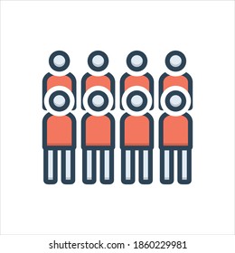 Vector colorful illustration icon for rush