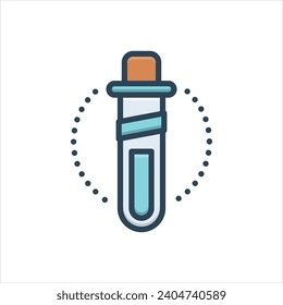Vector colorful illustration icon for sample