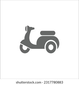 Vector colorful illustration icon for scooter. Scooty Flat vector icon which can easily modify or edit