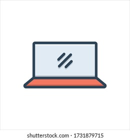Icono de ilustración de color vectorial para pantalla
