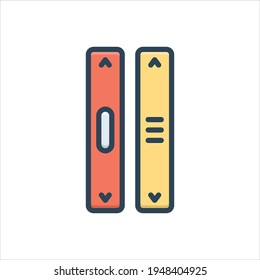 Icono de ilustración de color vectorial para desplazamiento