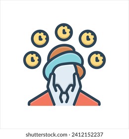 Icono de ilustración de color vectorial para la rutina de autocuidado