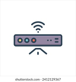 Vector colorful illustration icon for sensor