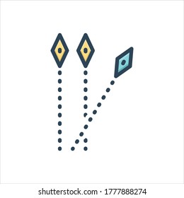 Icono de ilustración de color vectorial para independiente