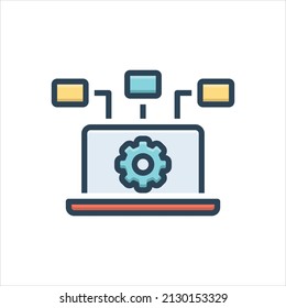Vector colorful illustration icon for  shareware