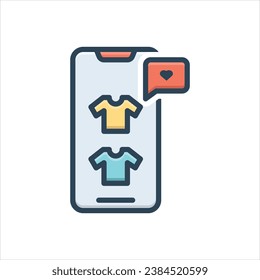 Vector colorful illustration icon for shown