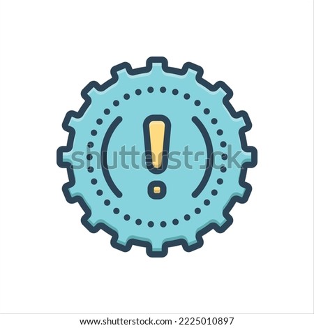 Vector colorful illustration icon for significant