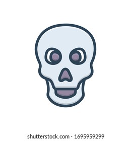 Vector colorful illustration icon for skeleton