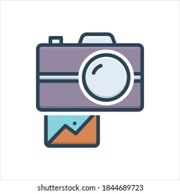 Vector colorful illustration icon for snap