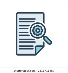 Vector colorful illustration icon for source