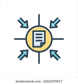 Vector colorful illustration icon for specifically