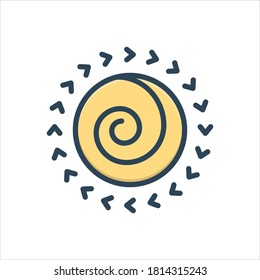 Vector colorful illustration icon for spin