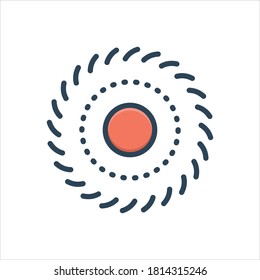 Vector colorful illustration icon for spin