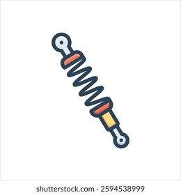 Vector colorful illustration  icon for spring shock