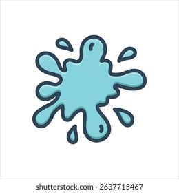 Vector colorful illustration icon for stain