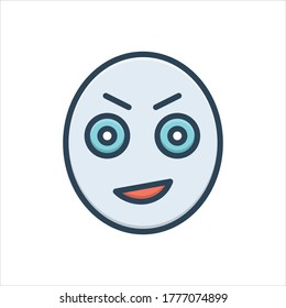 Vector colorful illustration icon for stare