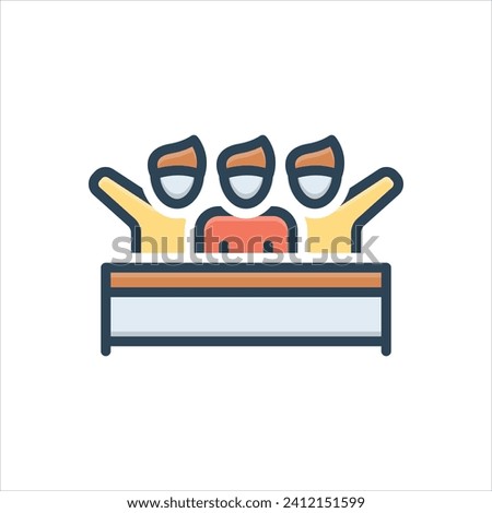 Vector colorful illustration icon for supportive